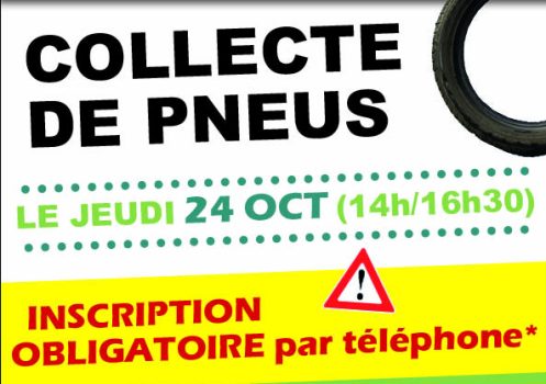 collecte de pneus le jeudi 24 octobre